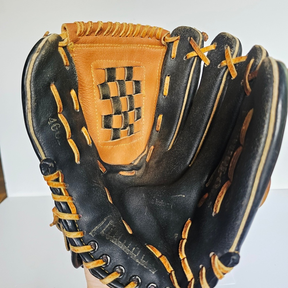 Youth Franklin Pro-Tamer 4601 Baseball Glove Black Tan Leather Basket Web RHT